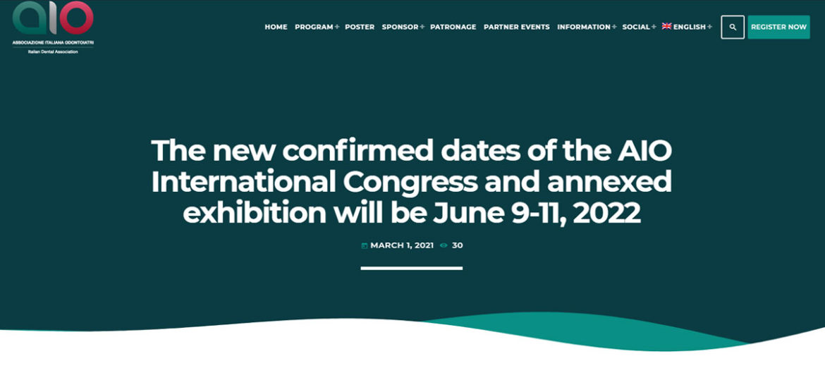 The new confirmed dates of the AIO International Congress and annexed exhibition will be June 9-11, 2022